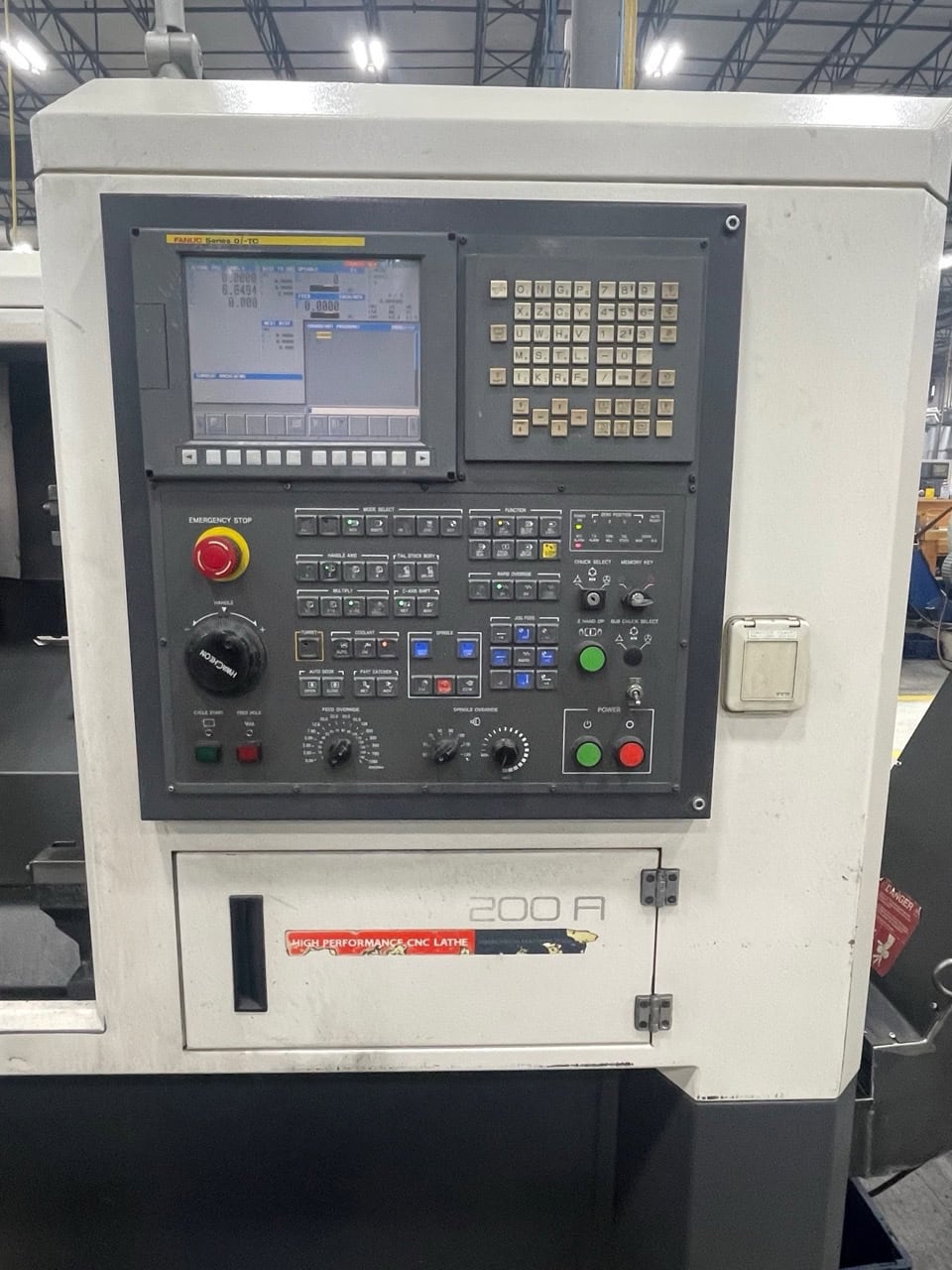 Hwacheon Hi-Tech 200A CNC Lathe, 2008 - Tailstock, C Axis, Live Milling - Image 10