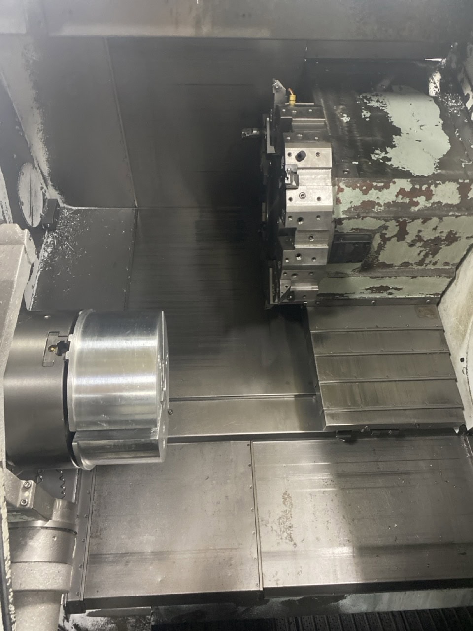 Mazak Nexus QTN 350-II CNC Lathe, 2008 - High Pressure Coolant, Tailstock, Chip Conveyor - Image 6