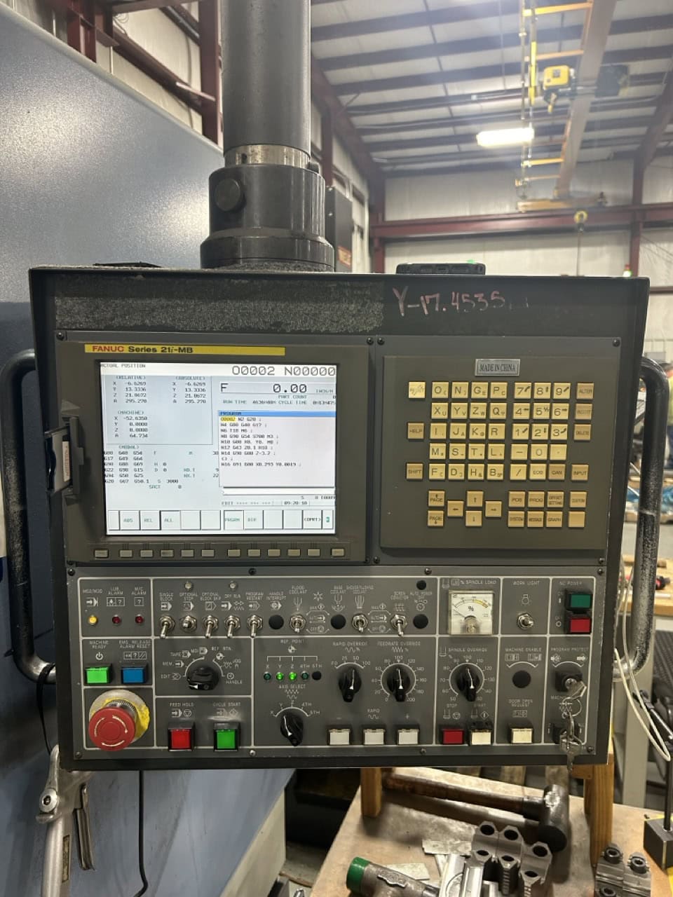 Doosan MV6030/50 VMC, 2008 - 4th Axis Wired, Chip Conveyor - Image 2