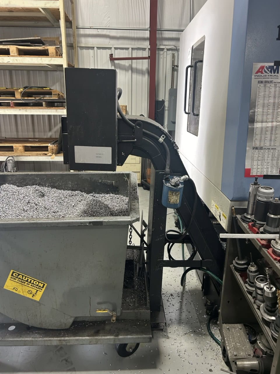Doosan MV6030/50 VMC, 2008 - 4th Axis Wired, Chip Conveyor - Image 6