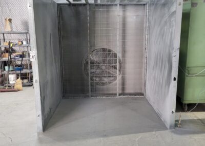 ventilated powder coating paint booth