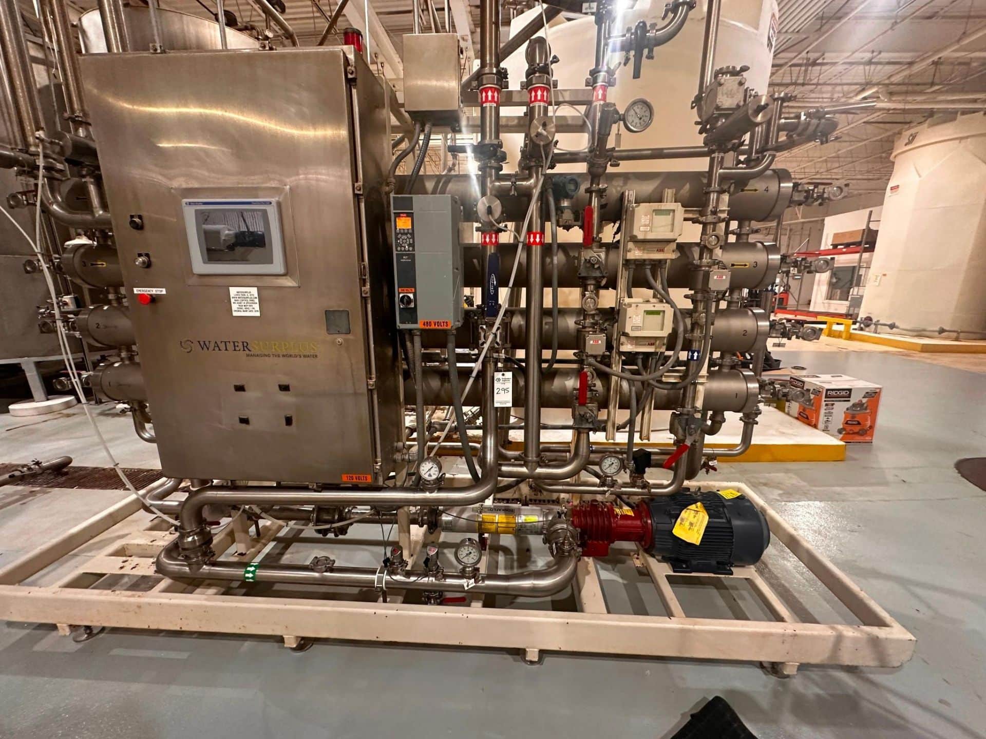 water surplus ultra filtration system model vfe 3310004 2019