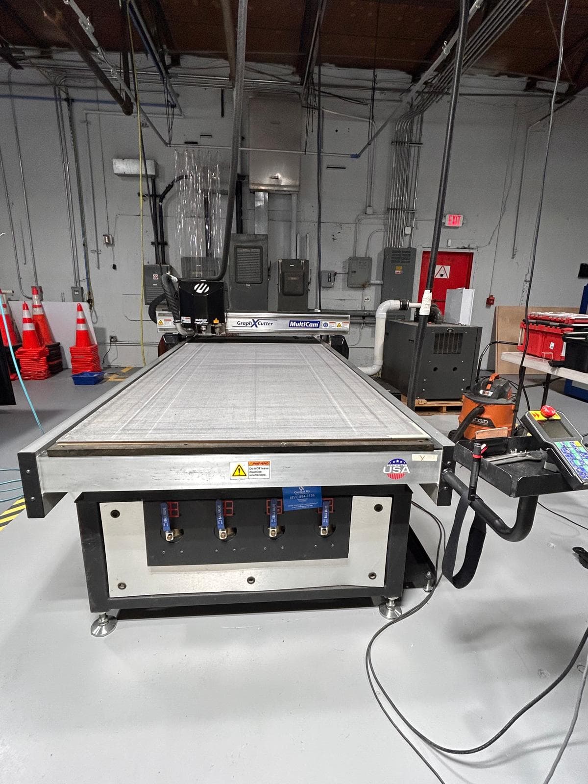 4' x 8' Multicam Graph X Cutter 103 CNC Router, 2017 - Low Hours
