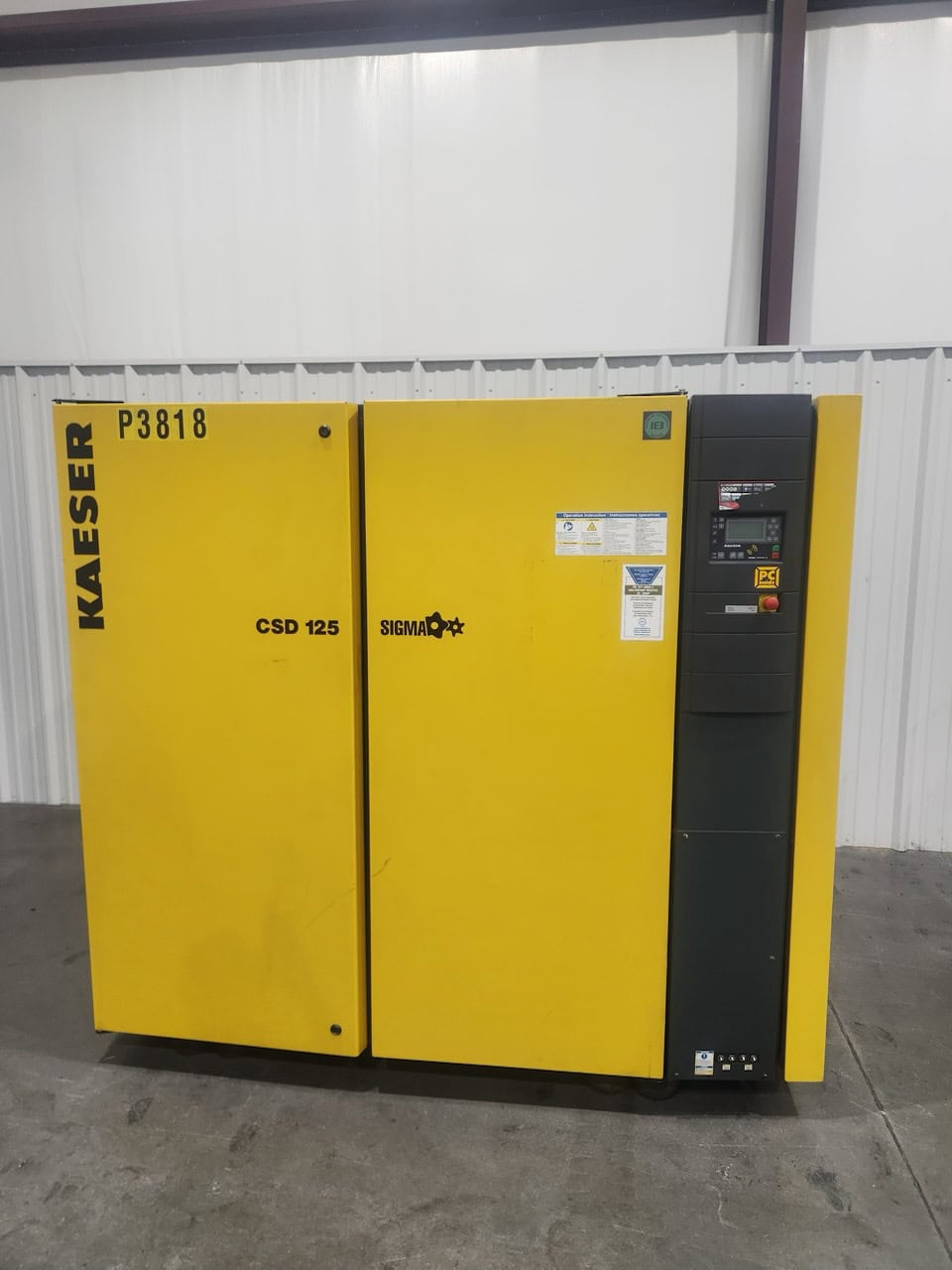 125 HP Kaeser CSD 125 Rotary Screw Air Compressor, 2012