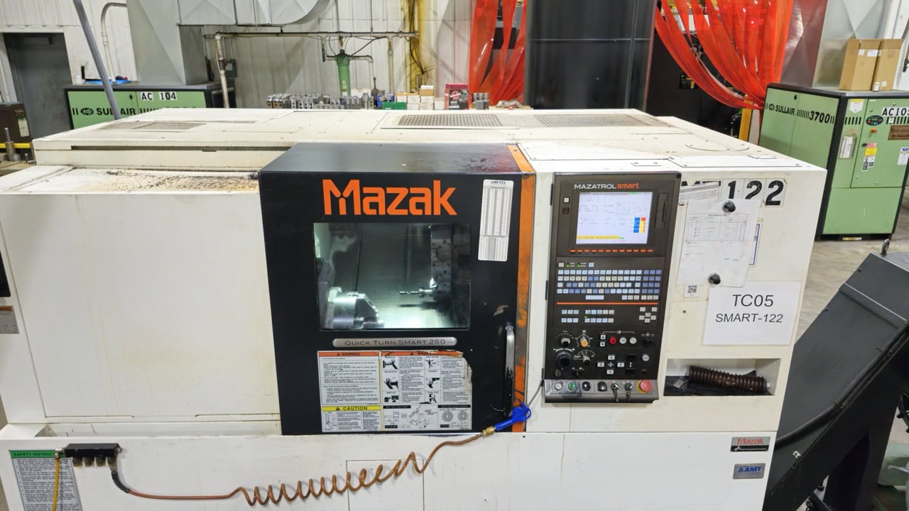 Mazak QTS-250 CNC Lathe, 2015 - Programmable Tailstock, Tool Touch Off Eye