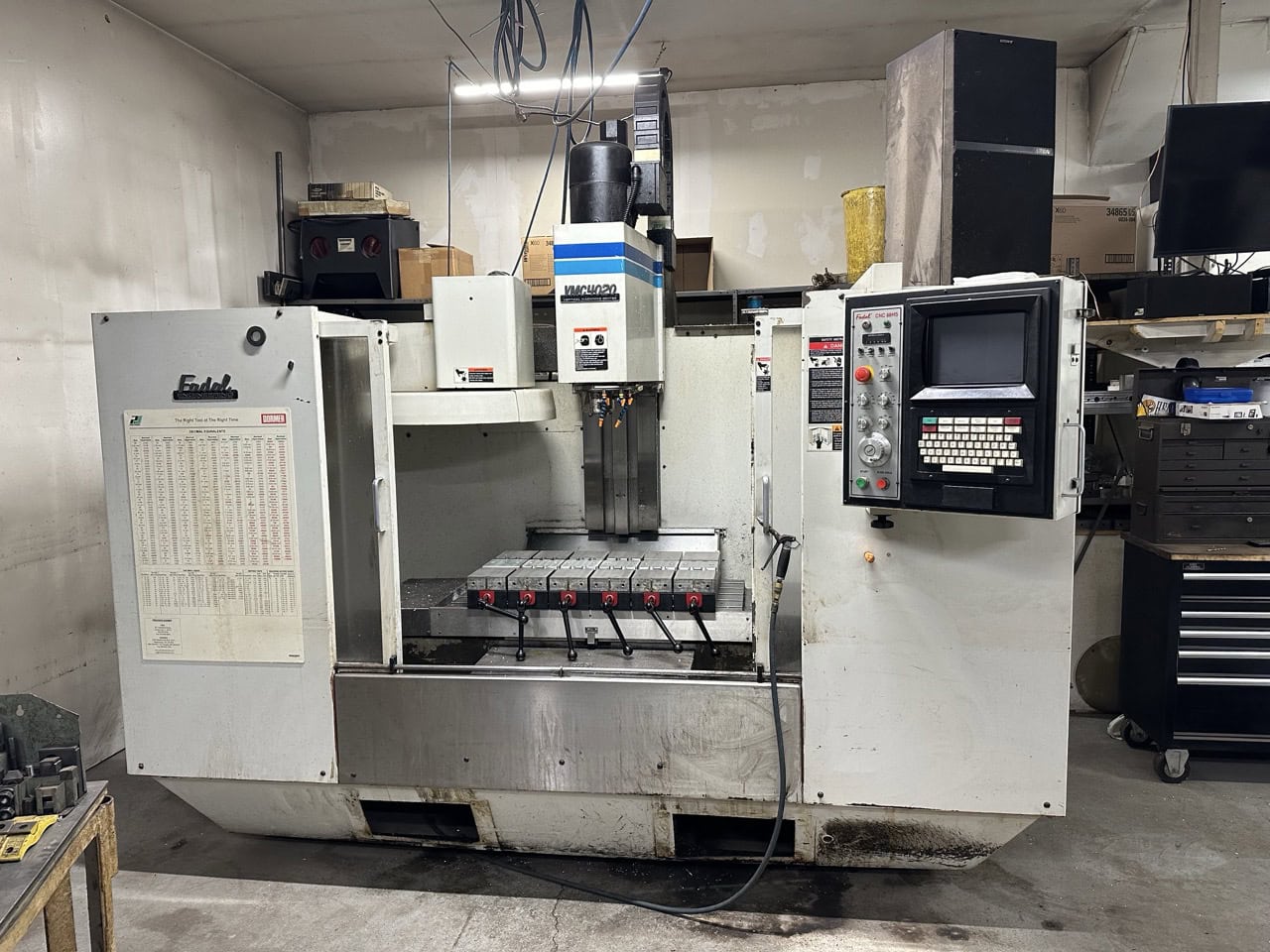 Fadal 4020 VMC, 1997 - 4th Axis, Extended Z Axis