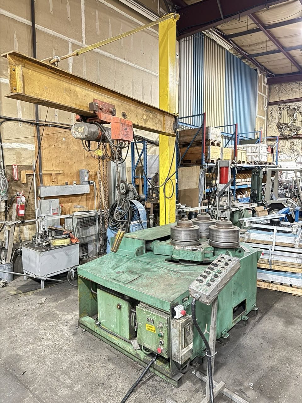 5" X 5" X 1/2", ROUNDO R5s HYDRAULIC ANGLE ROLLS, Tooling & Jib Crane Included