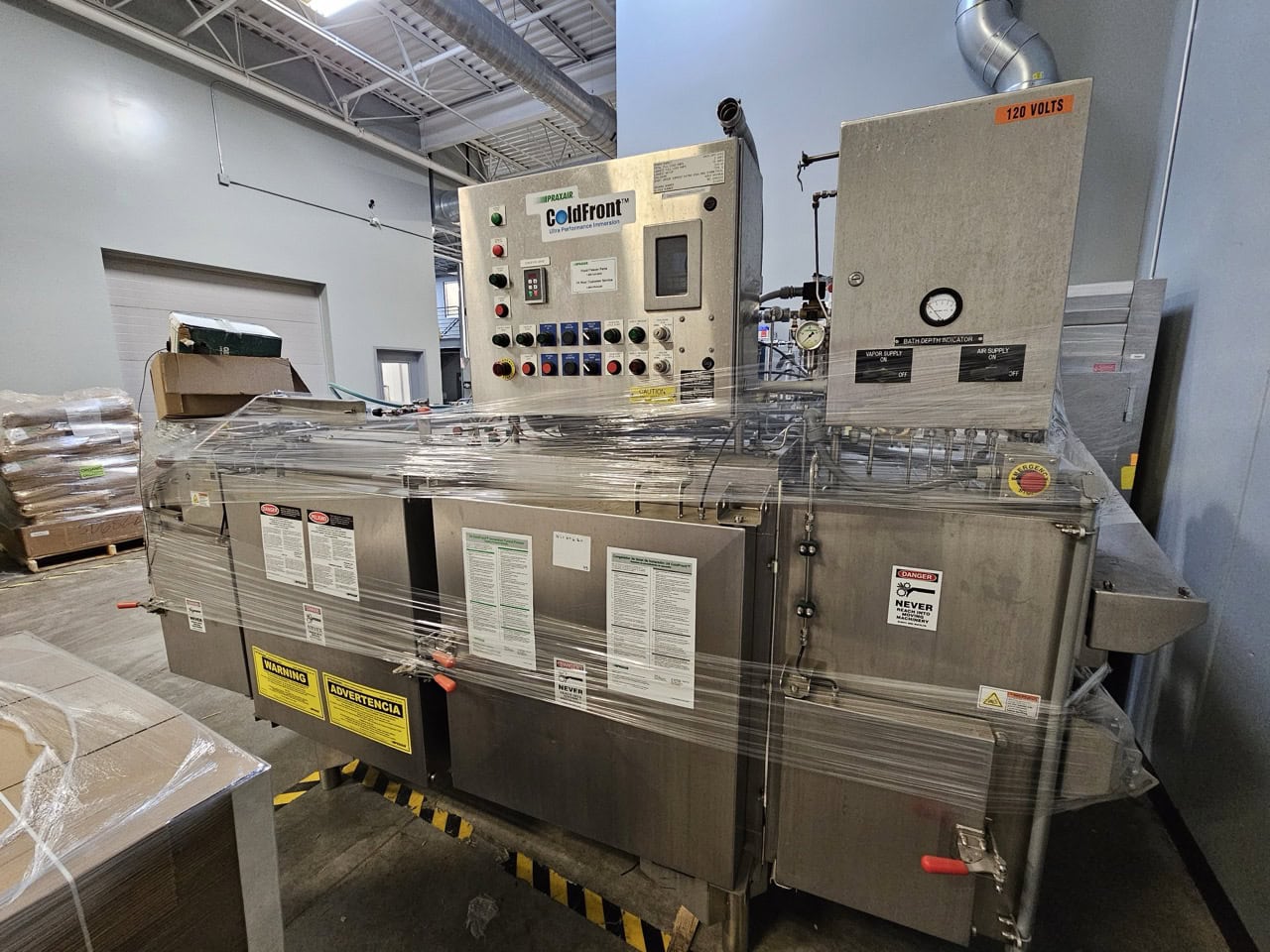 Praxair U4 Coldfront Immersion Tunnel Freezer, 2016