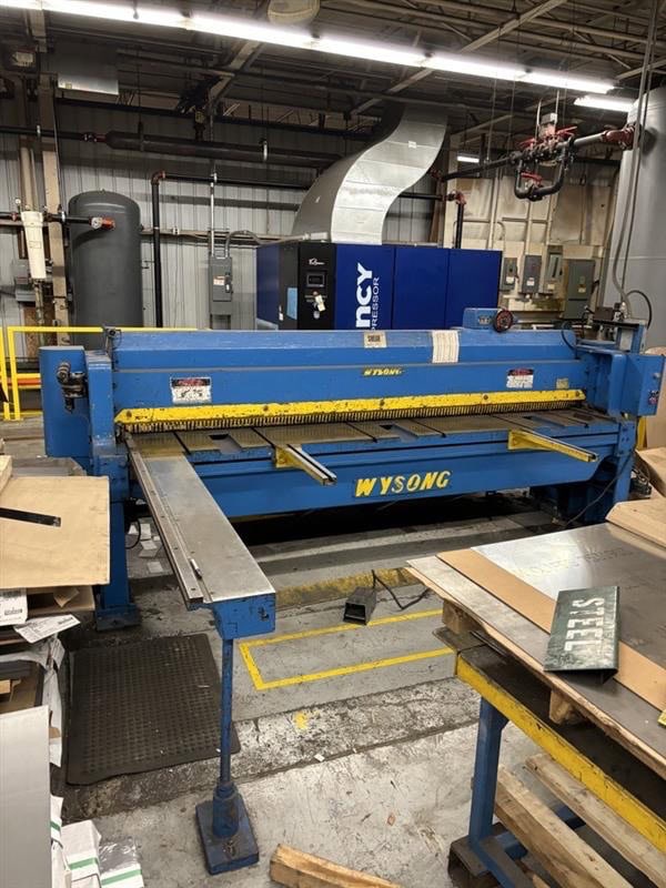 3/16" x 10' Wysong 1010-R3 Power Squaring Shear, 1978
