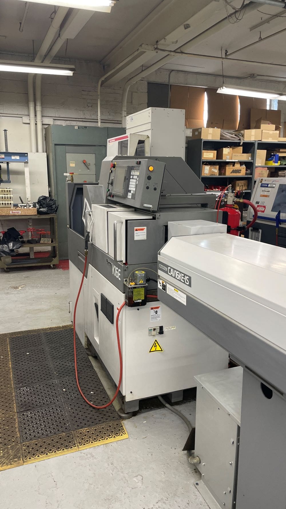 Citizen K16E VII CNC Swiss Lathe, 2012 - Bar Feeder, Live Tooling