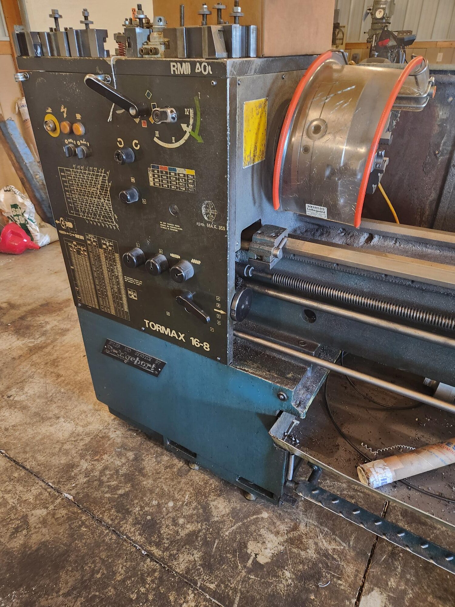 Romi Tormax 16-8 Engine Lathe, w/ Collet Chuck, Tailstock/Steady Rest - Image 2