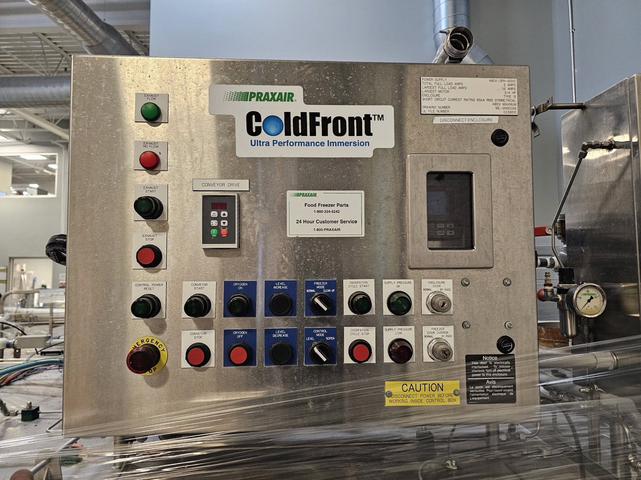Praxair U4 Coldfront Immersion Tunnel Freezer, 2016 - Image 2
