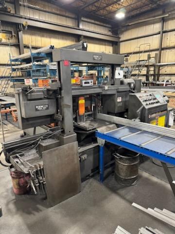 14" x 20" HEM DC 1420 HA-C Dual Column Horizontal Bandsaw, 2009 - Bundling Attachment, Shuttle Tables