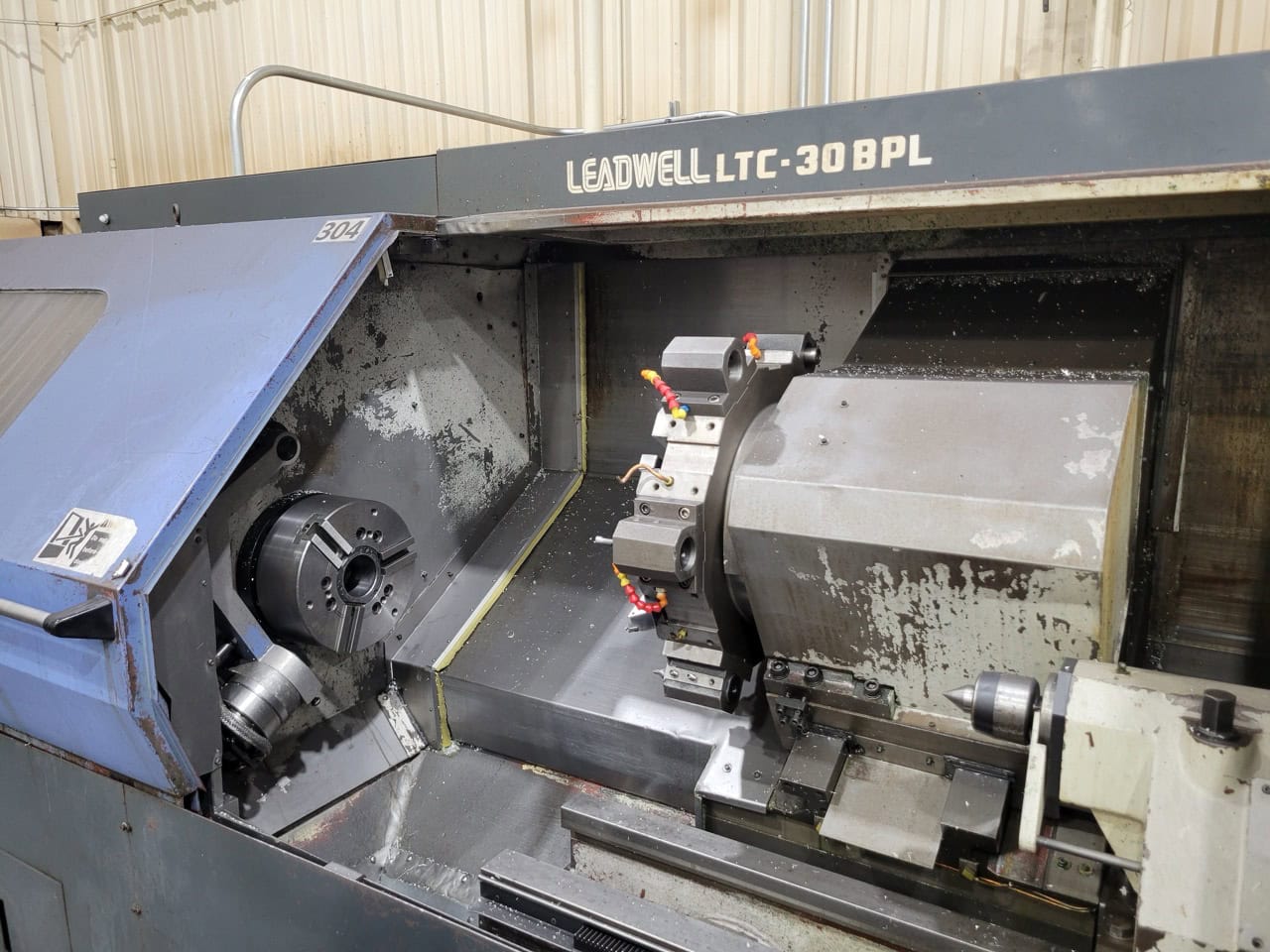 Leadwell LTC-30BPL CNC Lathe, 2010 - Tailstock, Fanuc Control - Image 3