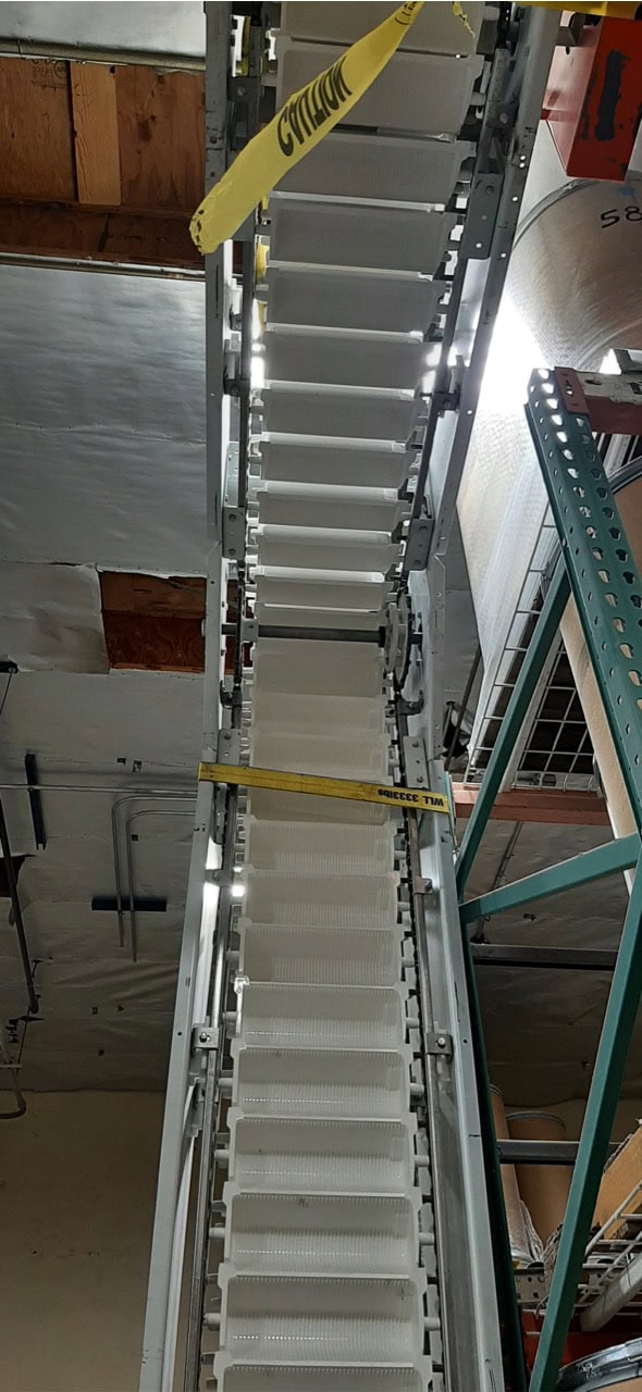 PFI 12.5' Polycarbonate Bucket Conveyor, 2022 - Equipped with Extra Buckets - Image 3