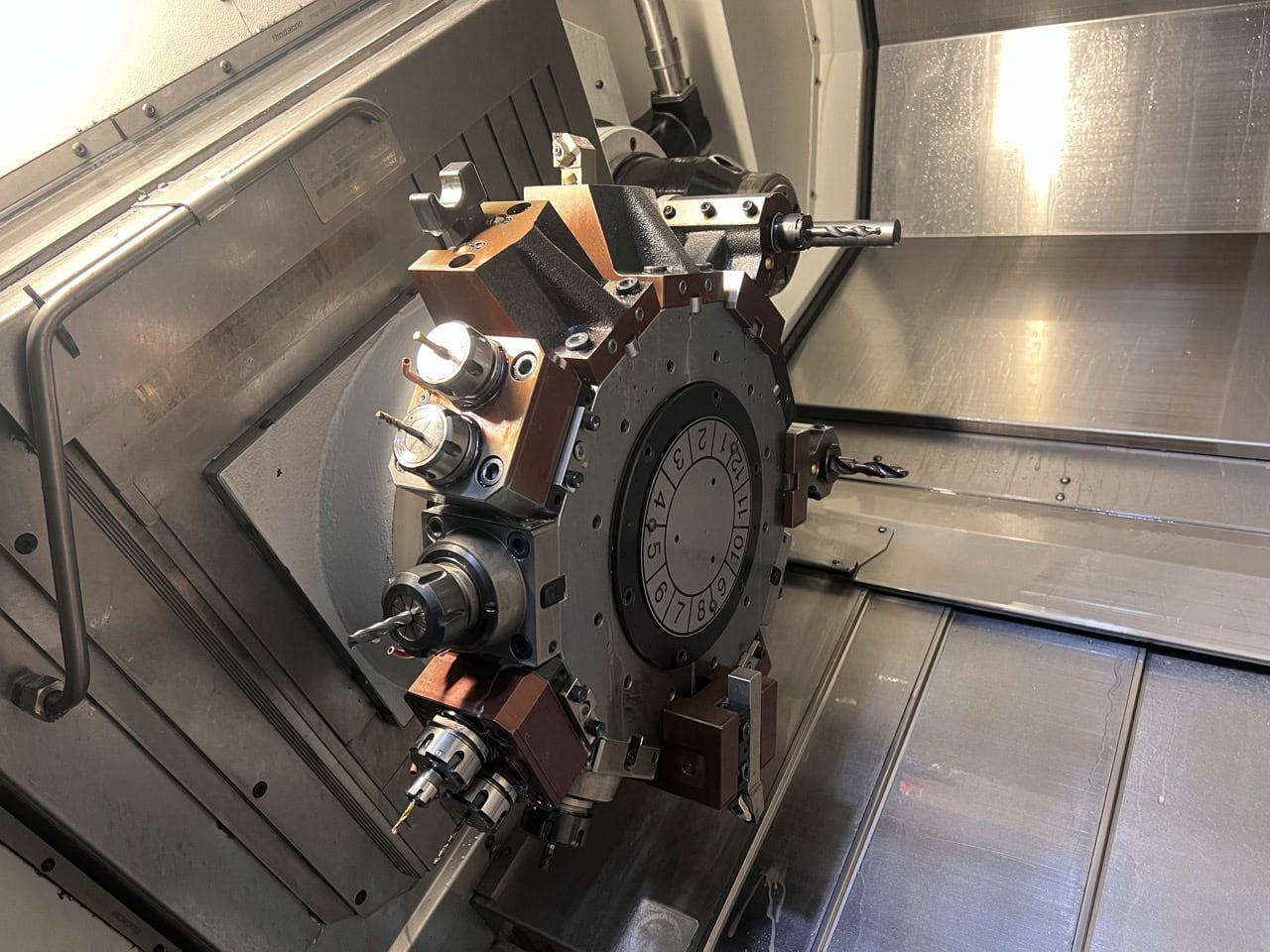 Eurotech Elite B465-SY2 Trofeo CNC Lathe, 2021 - Patriot Barfeeder, LNS Magnetic Chip Conveyor, Mist Collector - Image 4