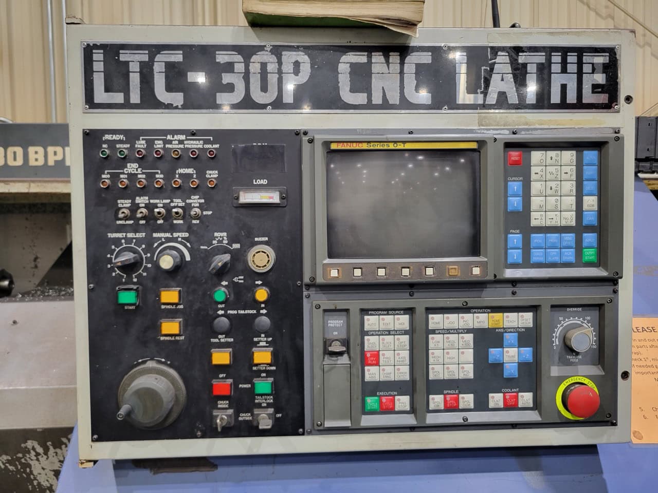 Leadwell LTC-30BPL CNC Lathe, 2010 - Tailstock, Fanuc Control - Image 5