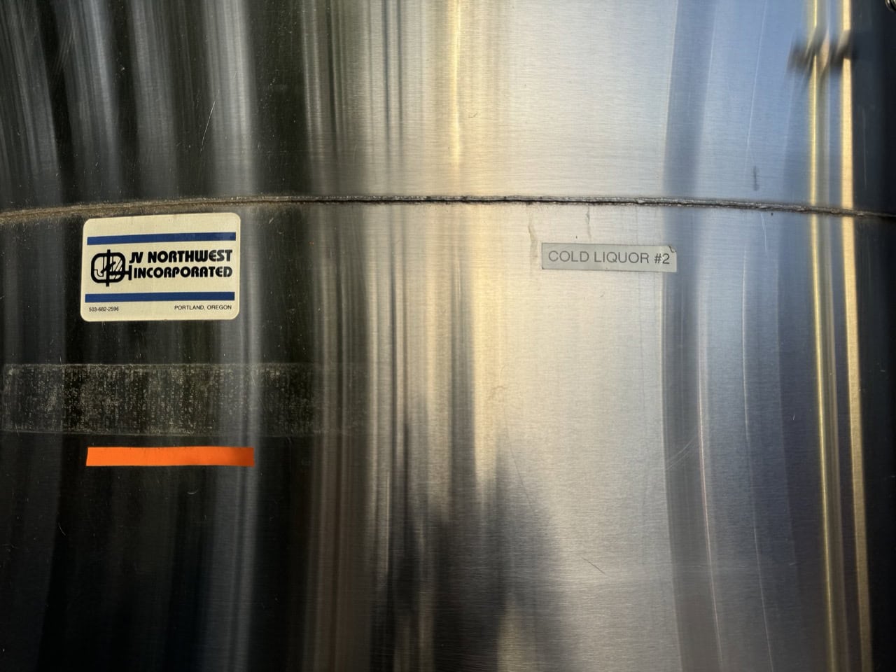 3,100 Gallon/100 BBLJV Northwest Stainless Steel Cold Liquor Tank - Image 5