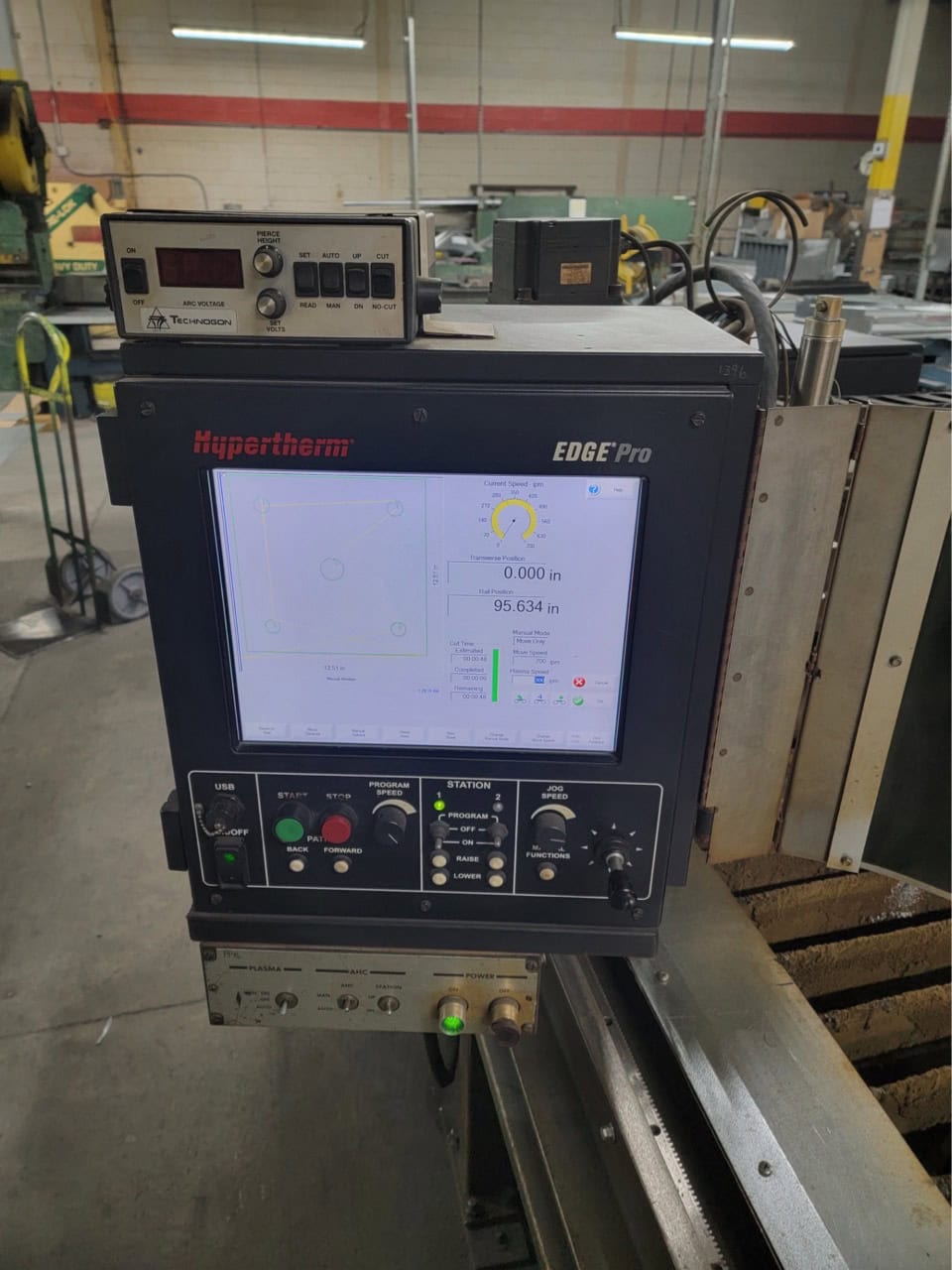 5' x 20' Linde CM250 CNC Plasma, 1990 - 65 Amp Hypertherm Powermax 65 - Image 5