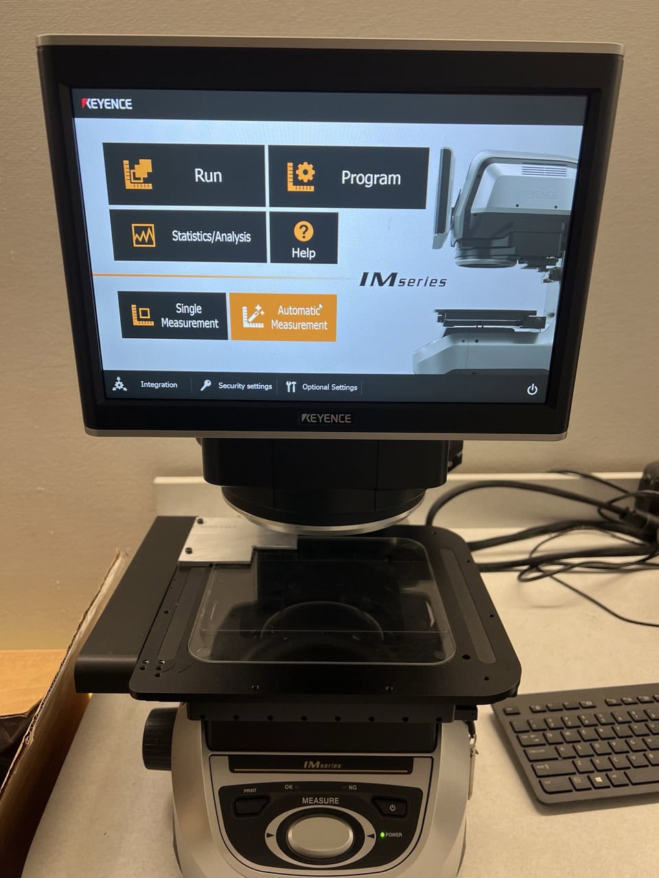 Keyence IM-8020 CMM Image Dimension Measurement System, 2021