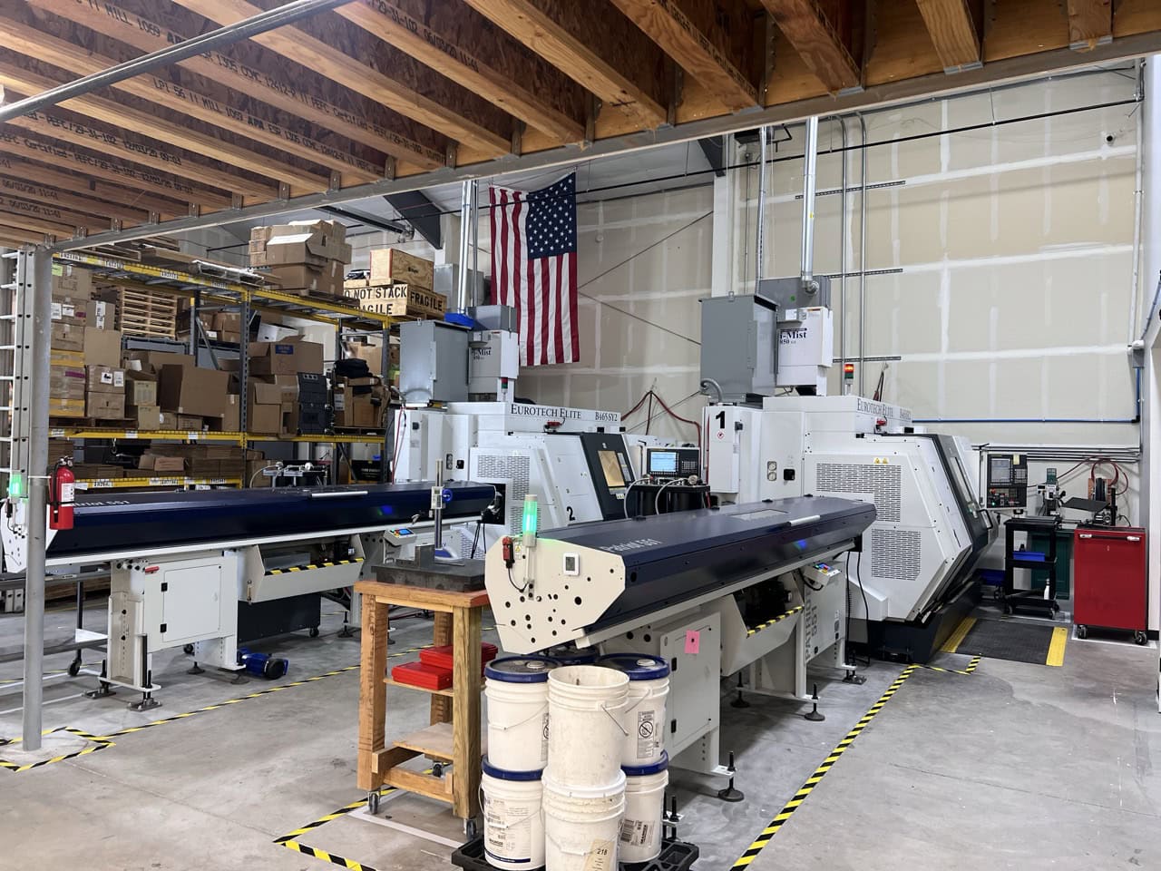 Eurotech Elite B465-SY2 Trofeo CNC Lathe, 2021 - Patriot Barfeeder, LNS Magnetic Chip Conveyor, Mist Collector - Image 7