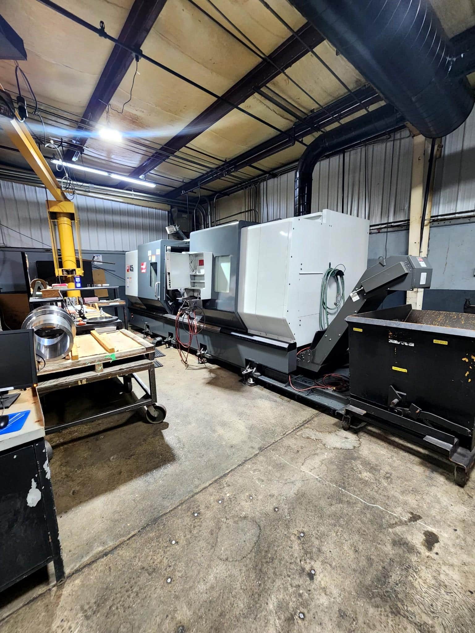 HAAS ST-45L CNC LATHE, 2018 - LONG BED, HYDRAULIC STEADY REST, 20" CHUCK, TAILSTOCK - Image 2