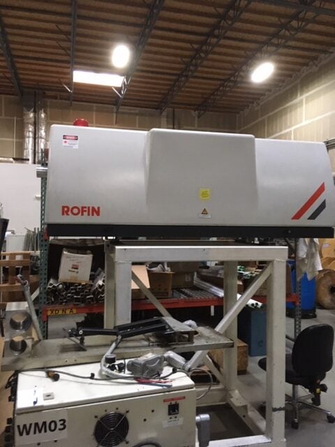 3500 Watt Rofin Sinar DC035R Slab Laser, 2001