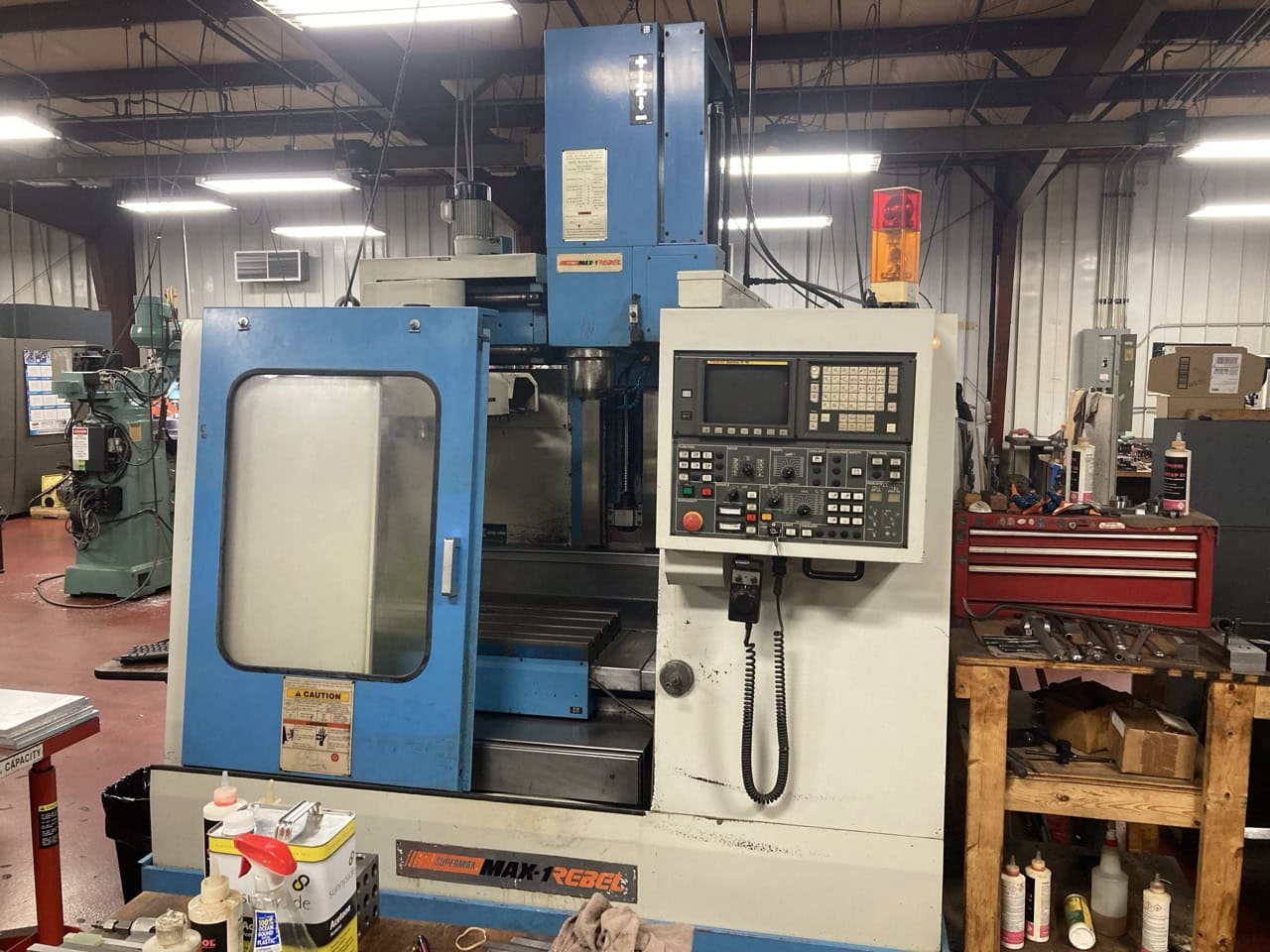 YCM Supermax Max-1 Rebel VMC, 1991 - Fanuc Control