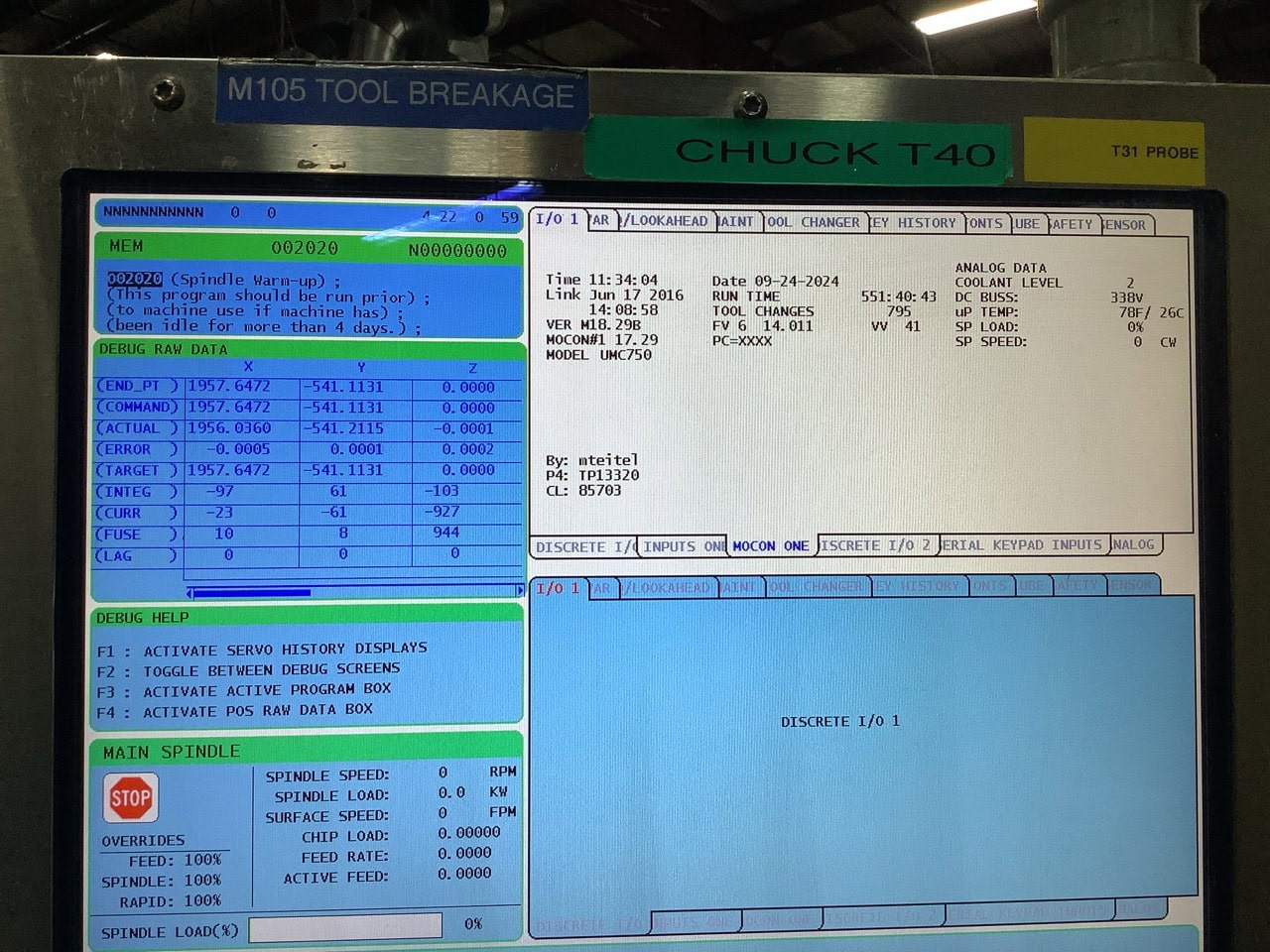 Haas UMC-750 Universal Machining Center, 2015 - Through Spindle Coolant, High Speed Machining - Image 6