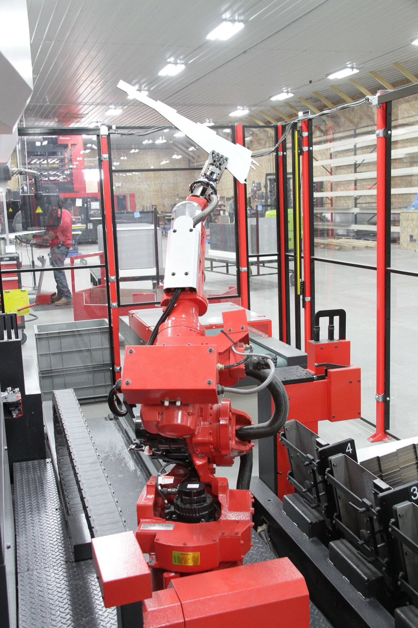 60 Ton x 4' Amada EG6013 Automated Bend Cell, 2017 - 6 -Axis Robot, 7-Axis Backgauge - Image 7