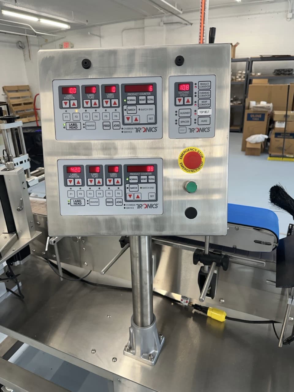 Tronics S30TP Wraparound and Top Labeler, 2018 - Includes Accumulation Table, Coder, Gap Transfer Conveyor - Image 3