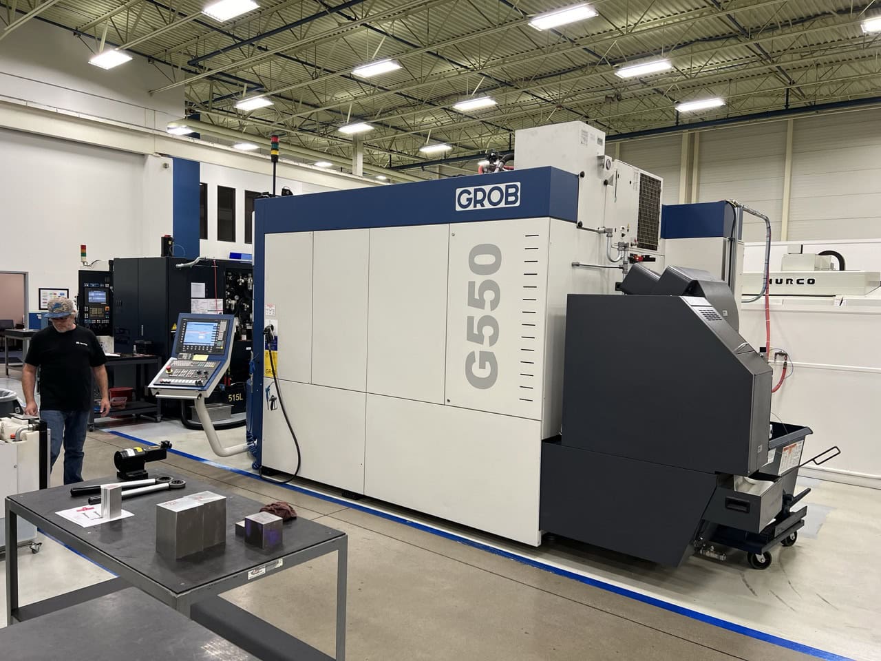 Grob G550 5-Axis HMC, 2016 - Renishaw Probe, Mist Collector - Image 8