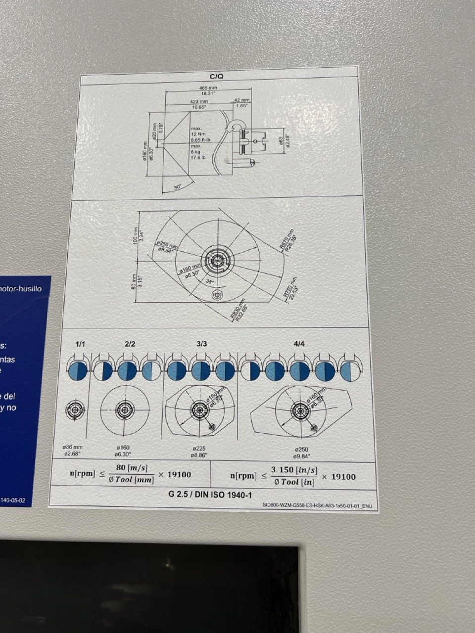Grob G550 5-Axis HMC, 2016 - Renishaw Probe, Mist Collector - Image 12