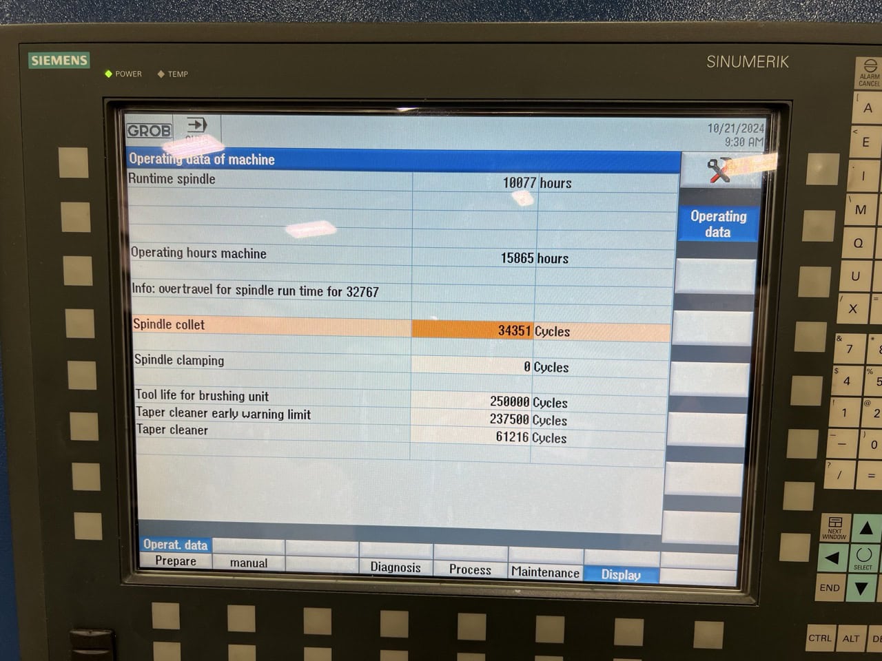 Grob G550 5-Axis HMC, 2016 - Renishaw Probe, Mist Collector - Image 13