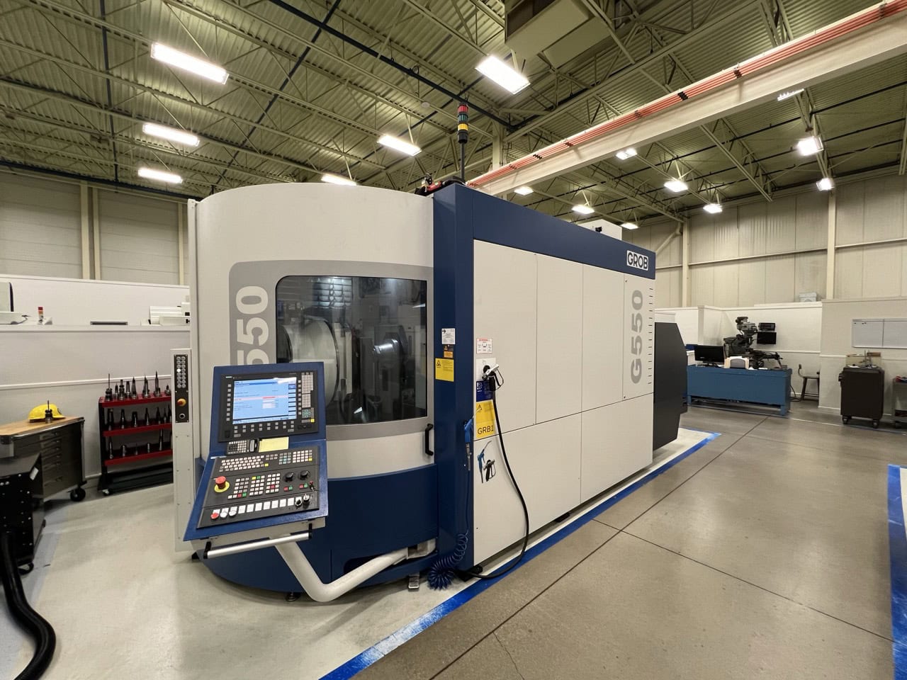 Grob G550 5-Axis HMC, 2016 - Renishaw Probe, Mist Collector - Image 14