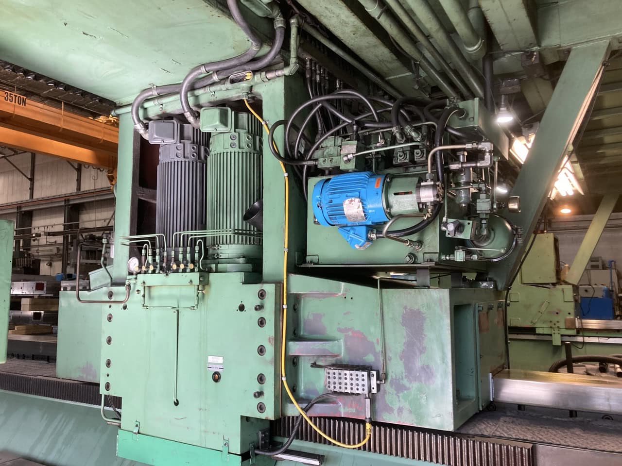 40' x 8' RD&D Model VTC 53/60 CNC Gantry Mill, 1990 - Universal Head, 80 HP, Cat 50, Fanuc Control - Image 7