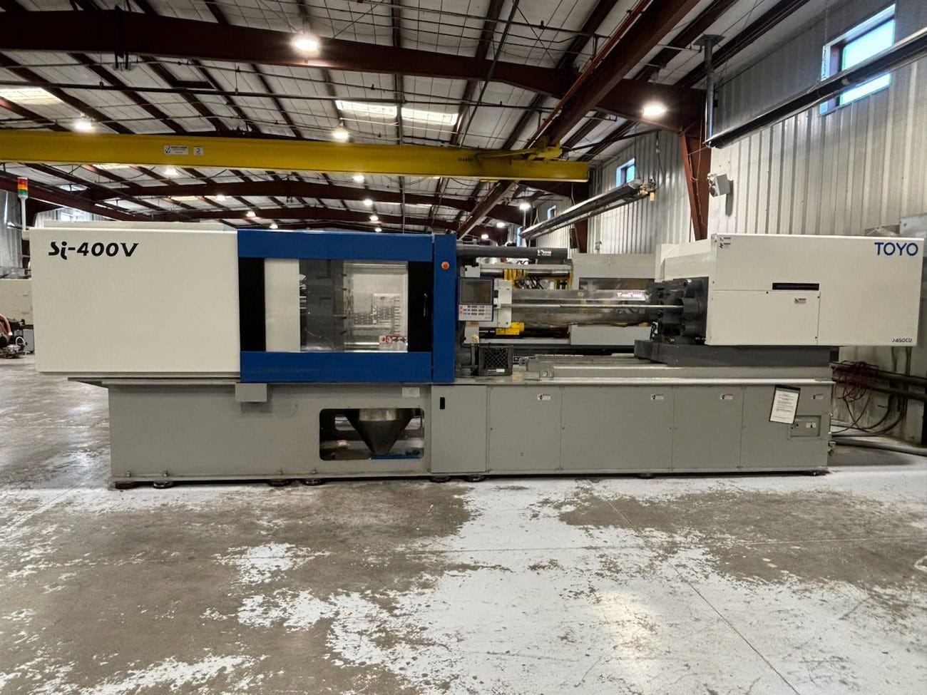 400 Ton 45.3 oz Shot Size Toyo Si-400V-J450CU Electric Injection Molding Machine, 2012