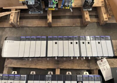 allen bradley controllogix 17 slot rack with plc cards