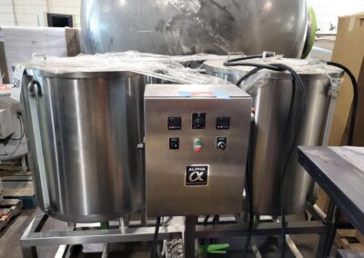 alpha brewing 700l stainless steel cip system