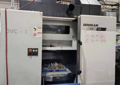 doosan vc 430 dual pallet vertical machining center