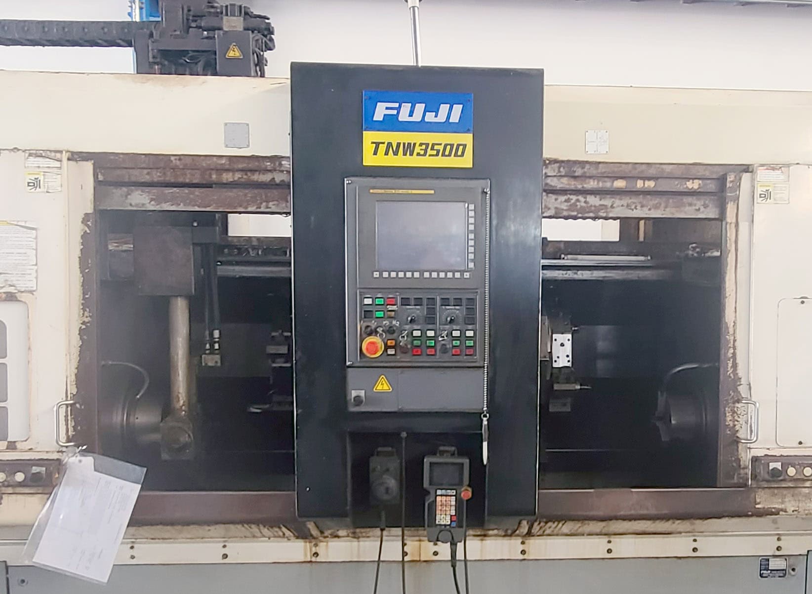FUJI TNW-35TR 6-AXIS TWIN SPINDLE LIVE TOOL LATHE W/ GANTRY LOADER, 2007- Twin Turrets, 8" Chucks x2 - Image 15