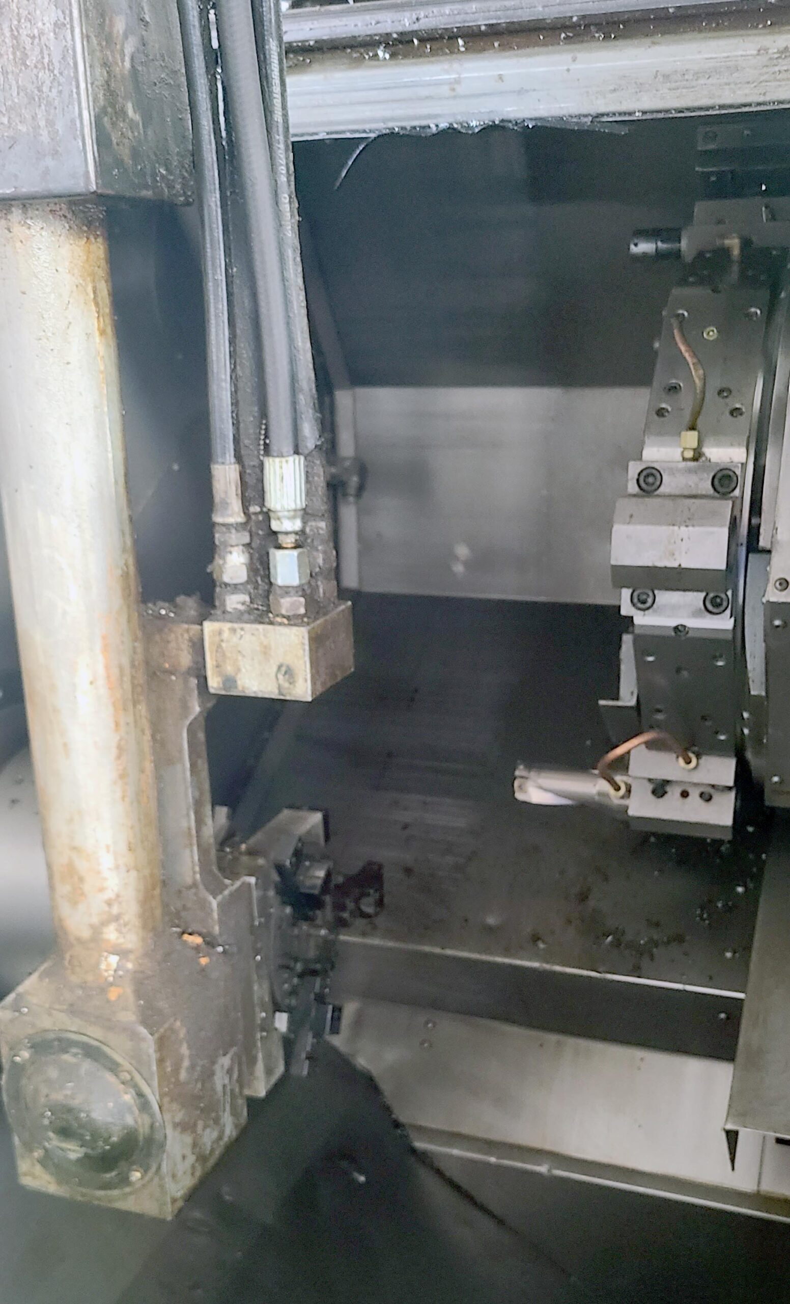 FUJI TNW-35TR 6-AXIS TWIN SPINDLE LIVE TOOL LATHE W/ GANTRY LOADER, 2007- Twin Turrets, 8" Chucks x2 - Image 19