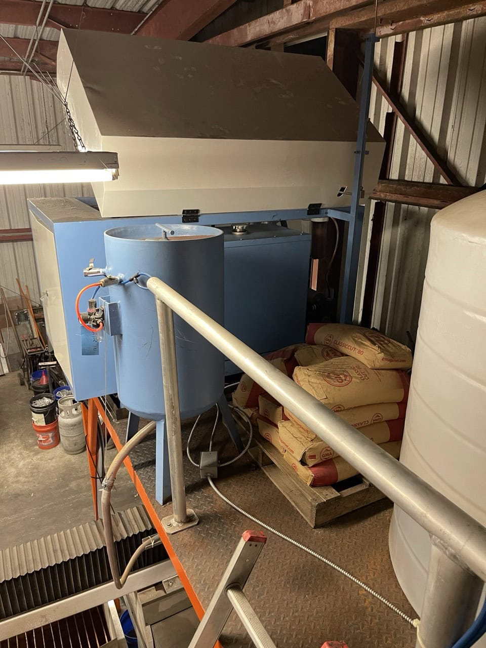 4' x 4' Hydrapower WJ515 CNC Waterjet, 2019 - 40,000 PSI, Abrasives Hopper - Image 16
