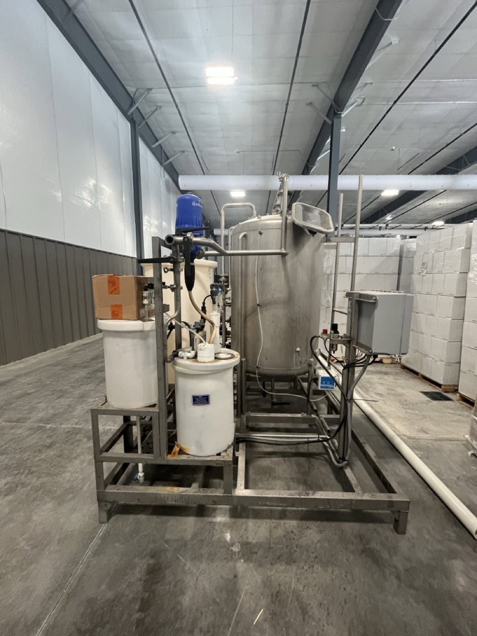500 Gallon Stainless Steel IDD Dual Tank CIP Skid - Image 3