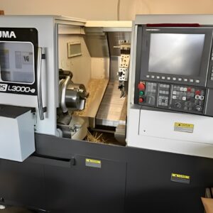 Okuma Genos L3000-E CNC Lathe, 2019 - Tailstock, Chip Conveyor