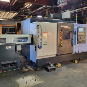 Doosan Puma MX1600ST CNC Lathe, 2013 - Parts Conveyor, ChipBlaster Coolant System, Sub-Spindle, Chip Conveyor, Quick Change Chuck
