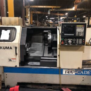 Okuma L1420 CNC Lathe, 1995 - Tailstock, Chip Conveyor