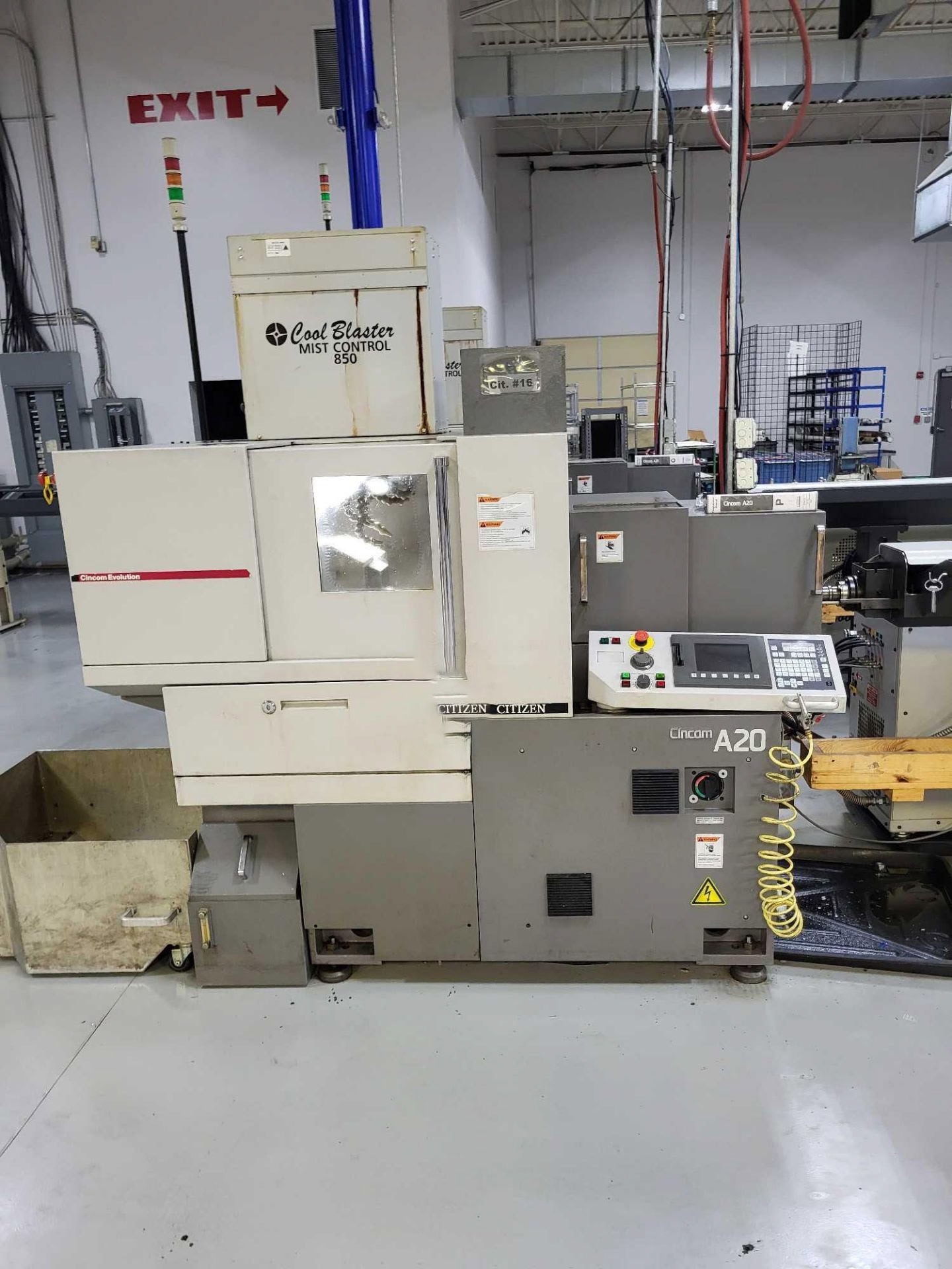 Citizen A20 VIIPL CNC Swiss Lathe, 2012 - LNS Barfeed, Fire Suppression System, Cool Blaster Mist Buster