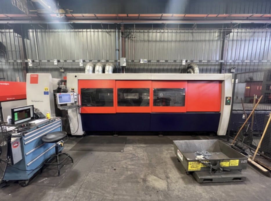 4400 Watt Bystronic BySpeed 3015 CO2 Laser, 2010 - 5' x 10' Table, ByTrans 3015 Extended Sheet Load/Unload, Dust Collector