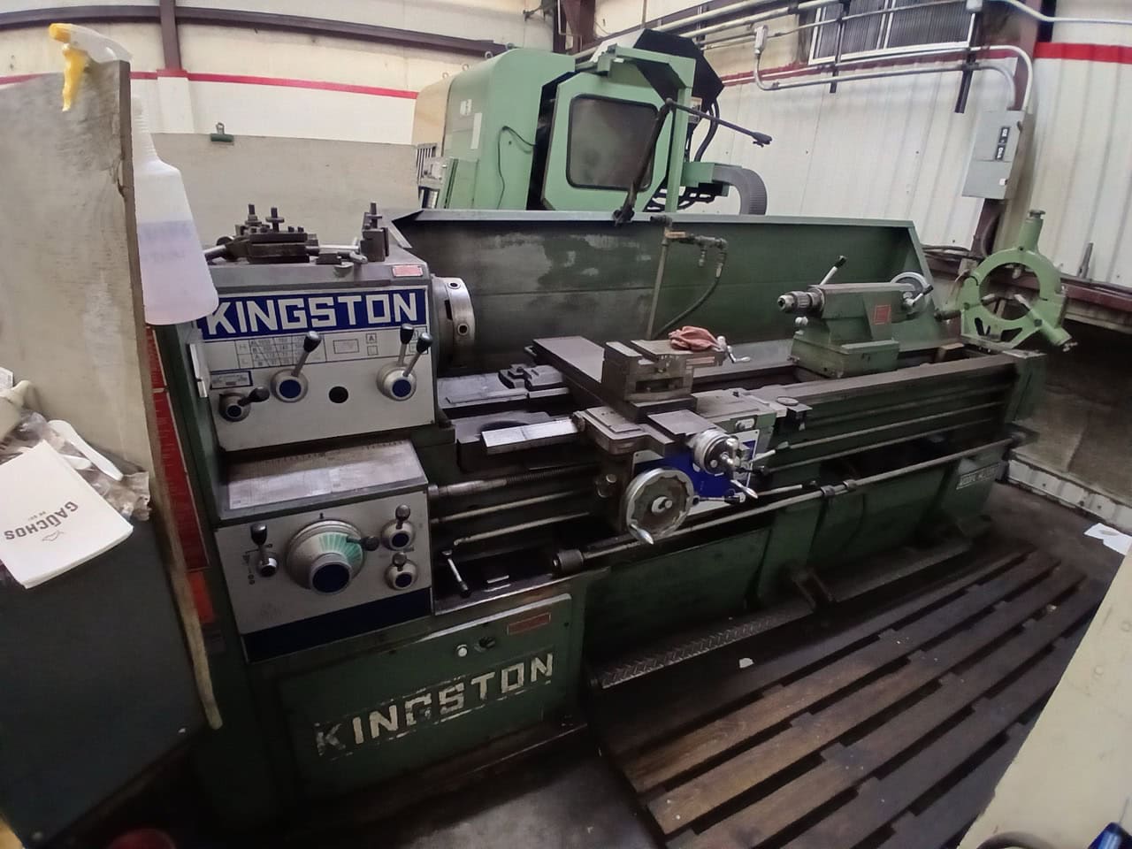 21" x 80" Kingston HL-2000 Engine Lathe, 1985 - Taper Attachment, Steady Rest